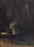 James Abbott McNeil Whistler Nocturne in Black and Gold:The Falling Rocket oil painting on canvas